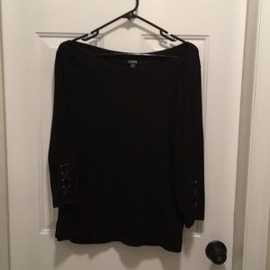 Chaps 3/4 length sleeve top